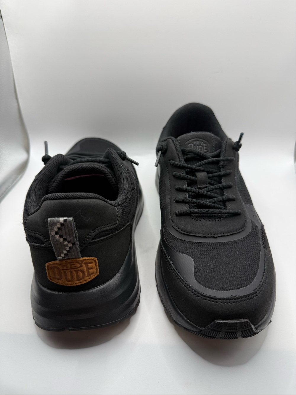 Hey Dude Sirocco Alta Black on Black Sneakers Women’s Size 9 Wide
